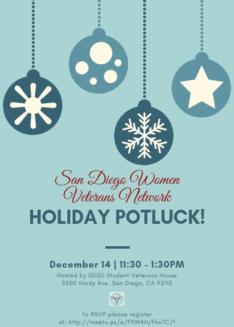 San Diego Women Veterans Network – Holiday Potluck!