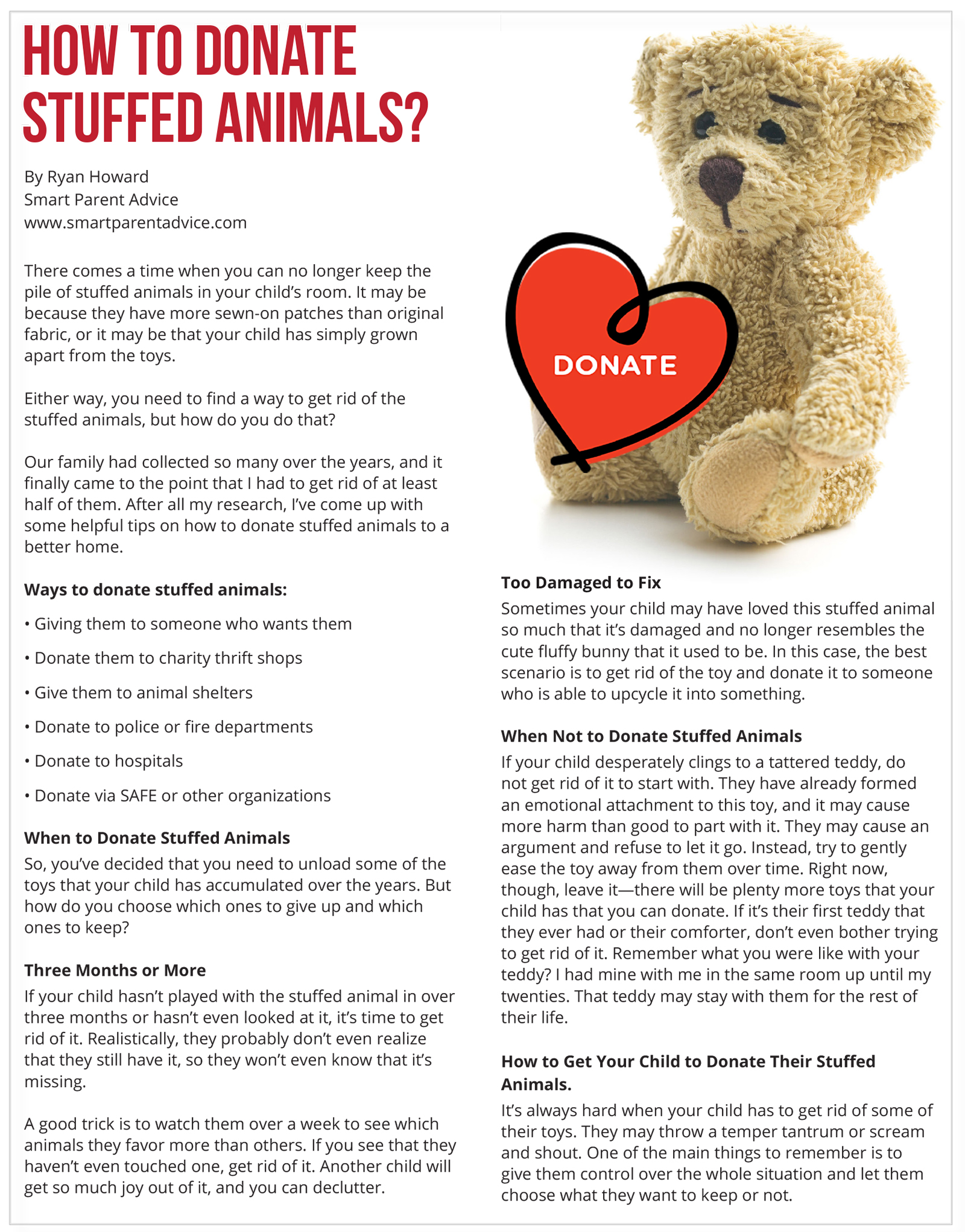 donate stuffed animals