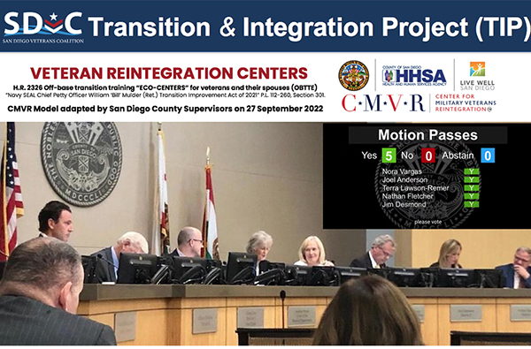 Transition and Reintegration in San Diego