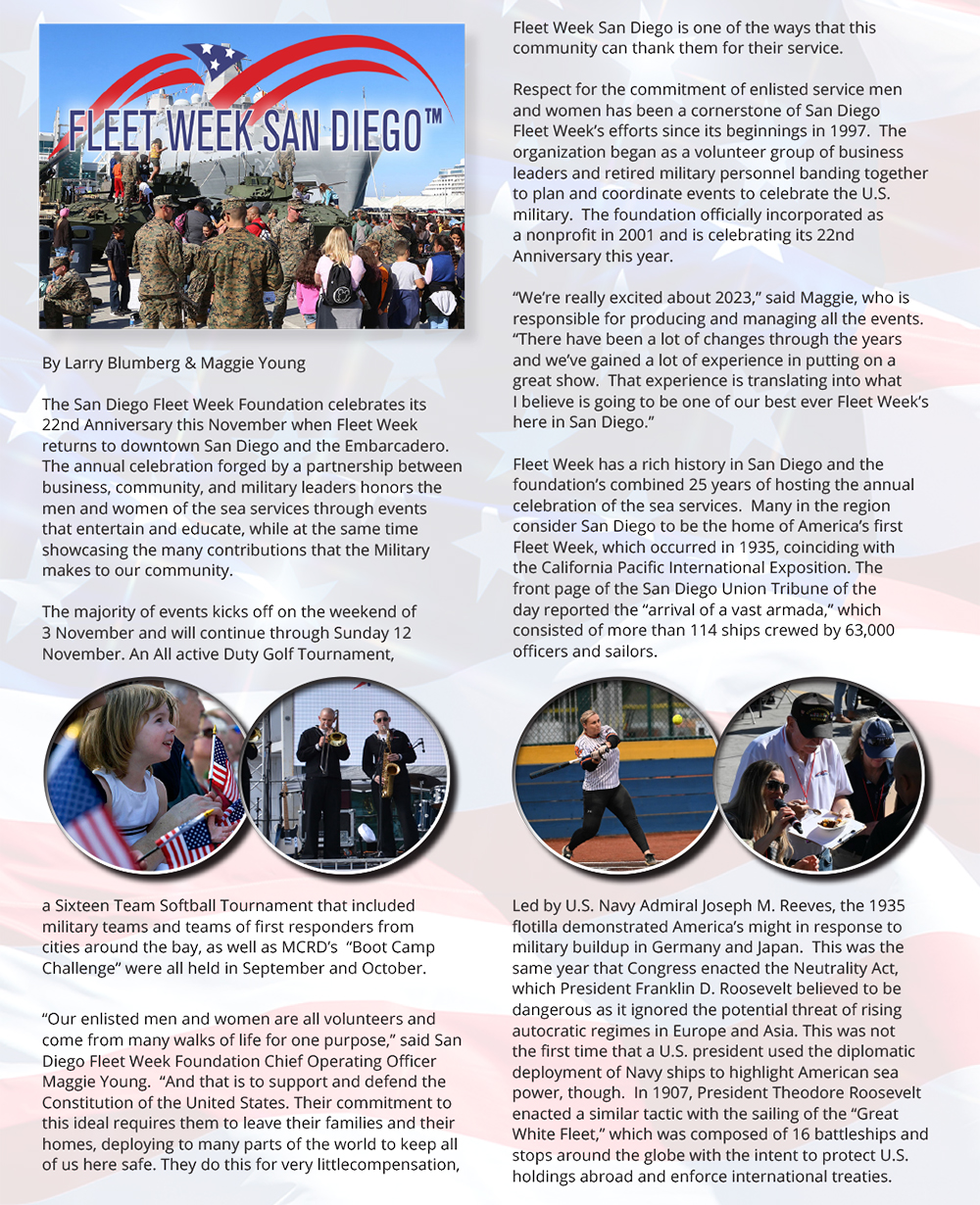 Fleet Week San Diego 2023 San Diego Veterans Magazine