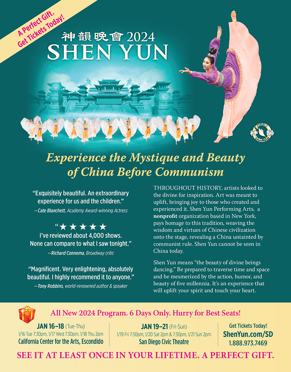 Shen Yun A Perfect Gift (Get Your Tickets Today!) San Diego